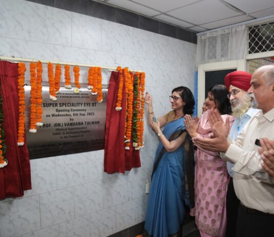 Super Specialty Modular Eye OT inaugurated at Safdarjung Hospital