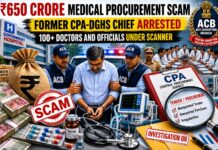 ACB Tightens Noose in 650-Crore Medical Procurement Scam; Former CPA Chief Arrested, Over 100 Doctors Under Scanner