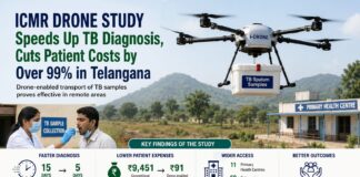 Drone-Based TB Sample Transport Slashes Diagnosis Delays and Costs: ICMR Drone Technology for sample test