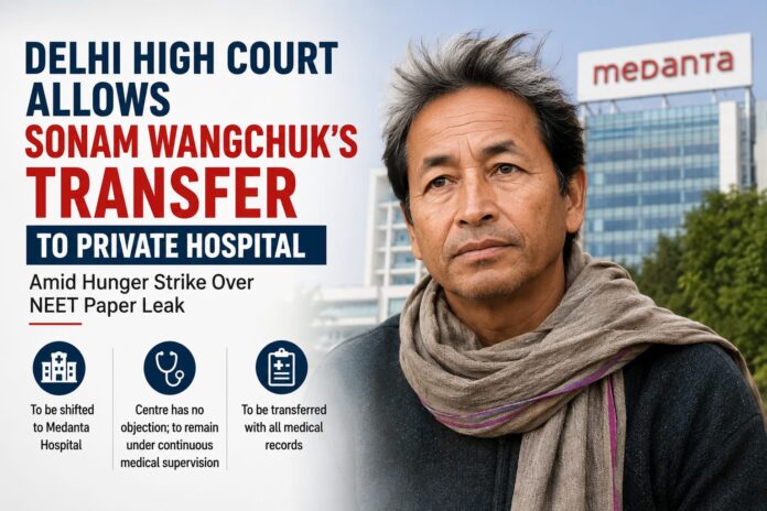 Sonam Wangchuk's Transfer to Medanta Sonam Wangchuk's Transfer to Medanta