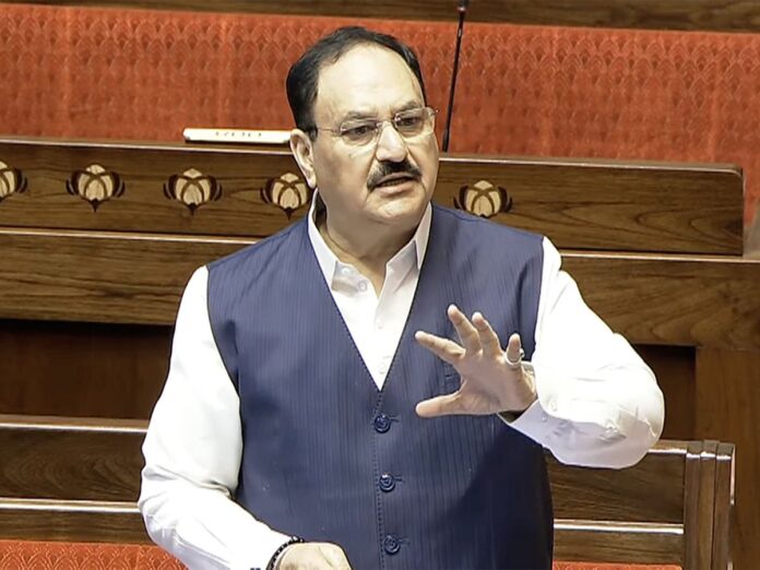 JP Nadda in Loksabha