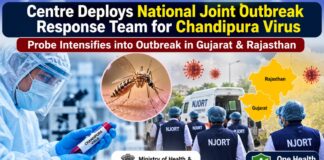 Centre Deploys National Joint Outbreak Response Team to Tackle Chandipura Virus Outbreak in Gujarat and Rajasthan Chandipura Virus (CHPV) outbreak