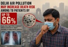 Delhi Air Pollution May Increase Death Risk Among Tuberculosis Patients by Up to 66%, Major Study Finds high PM2.5 levels may increase the risk of death among TB patients by up to 66%.