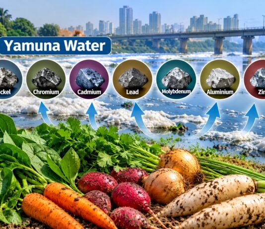 Yamuna Vegetables Show High Heavy Metal Levels: Delhi University Study Raises Cancer Risk Concerns Heavy Metals in Yamuna water