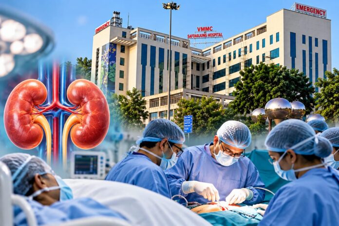 Safdarjung Hospital doctors successfully perform a dual kidney transplant